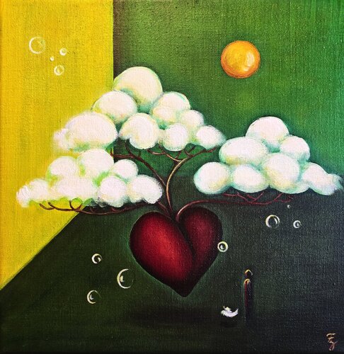Wo das Herz schlägt by Franca Ze, Painting for Sale on Select