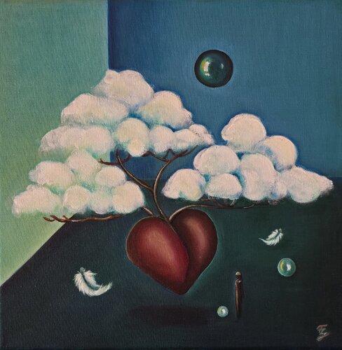 Wo das Herz schlägt II by Franca Ze, Painting for Sale on Select