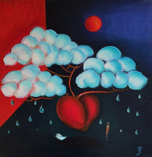 Wo das Herz schlägt IV by Franca Ze, Painting for Sale on Select