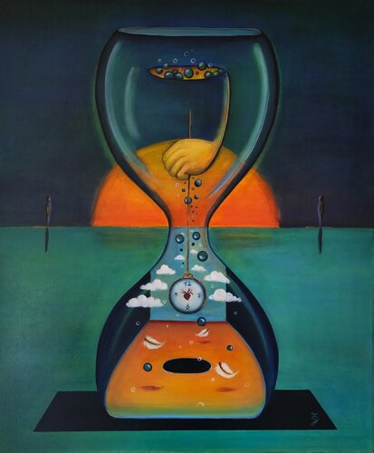 Gravitation - Die Philosophie der Anziehungskraft by Franca Ze, Painting for Sale on Select
