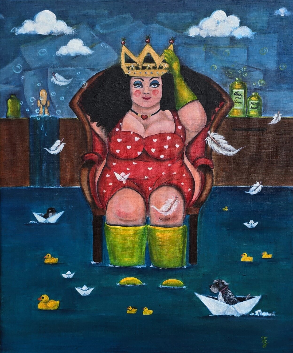 Royal Verträumt Franca Ze Original painting for sale