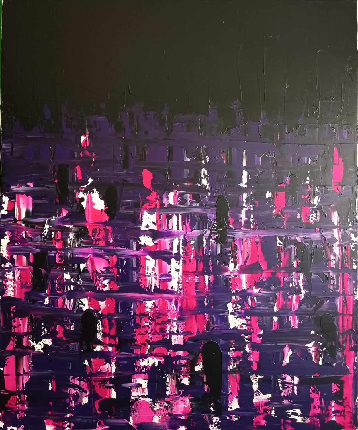 Lakeview Silhouette Hypnotic Sebastian Brand Original painting for sale