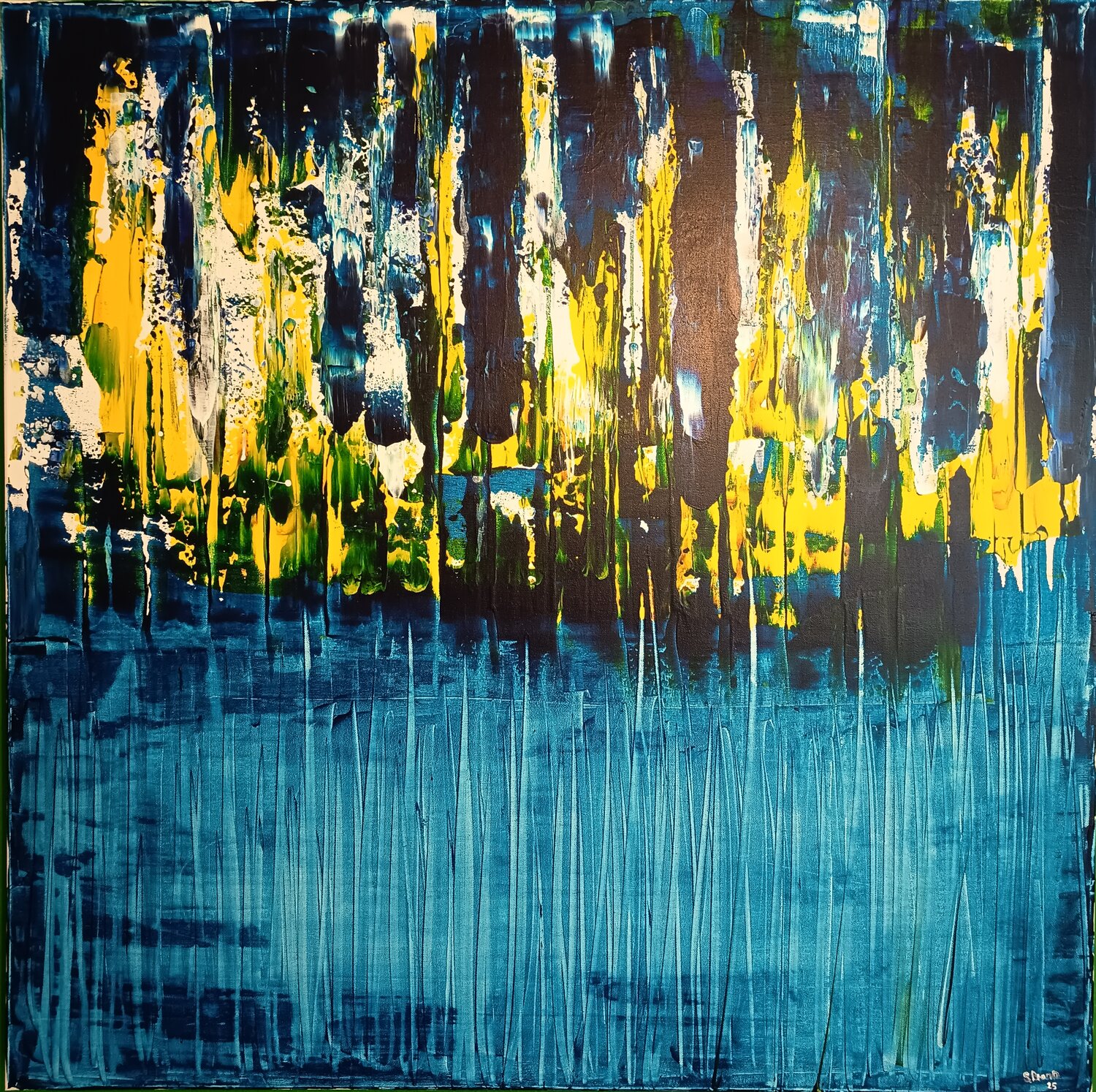 Northern lights Sebastian Brand Original painting for sale