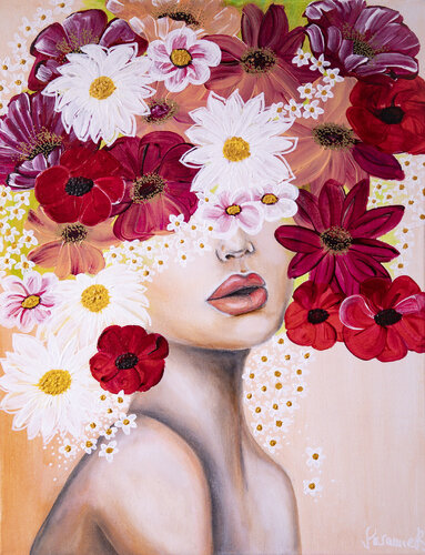 Anemone by Susanne Riebe, Painting for Sale on Select