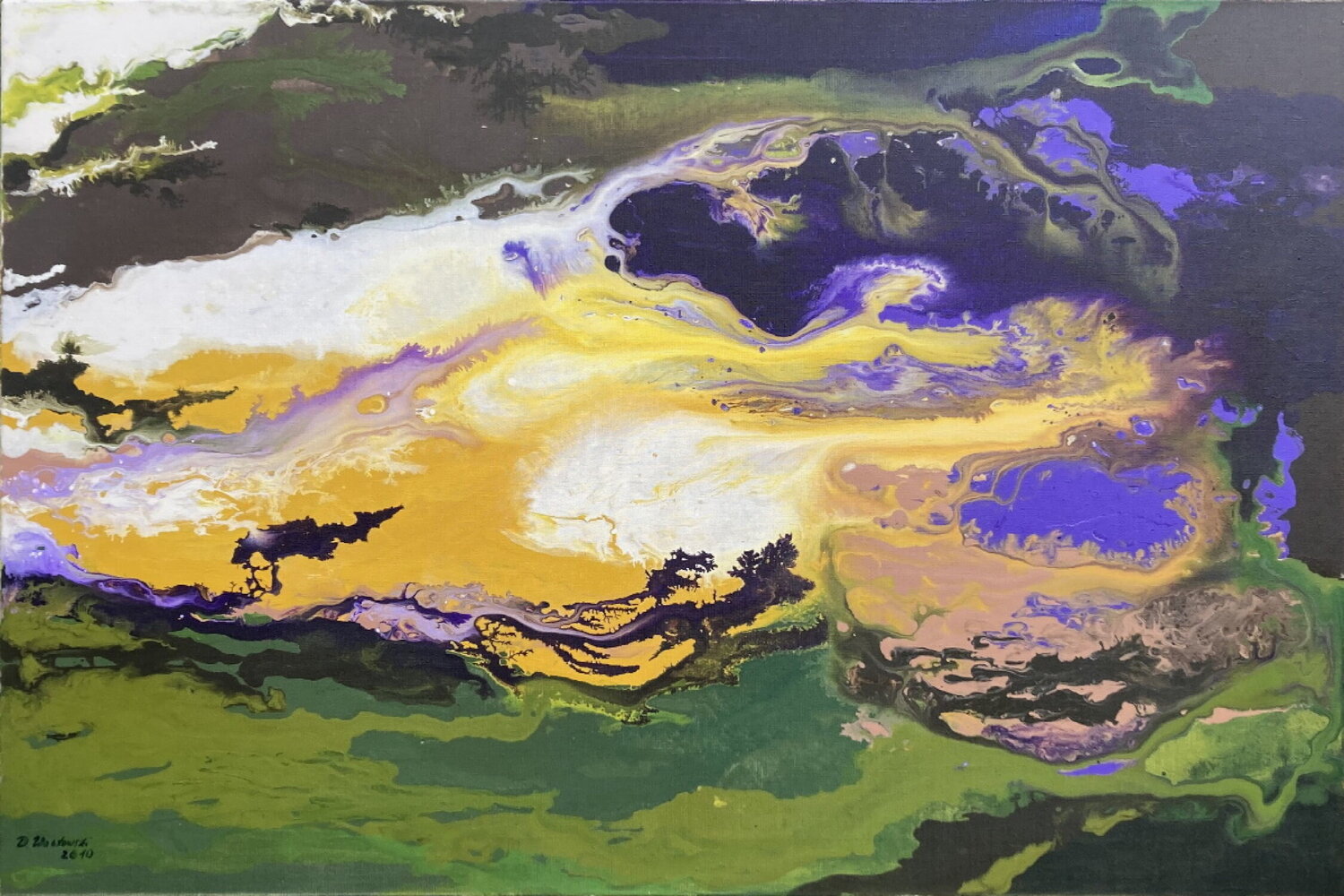RIVER no.378 Dagmar Wankowski Original painting for sale