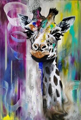 " Daisy ( Don't worry be happy  ) " by Agnieszka Schmid, Painting for Sale on Select