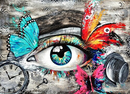 "Dreams that  inspire are the ones  worth chasing" by Agnieszka Schmid, Painting for Sale on Select