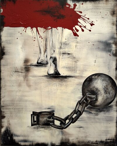 "Human" by Agnieszka Schmid, Painting for Sale on Select