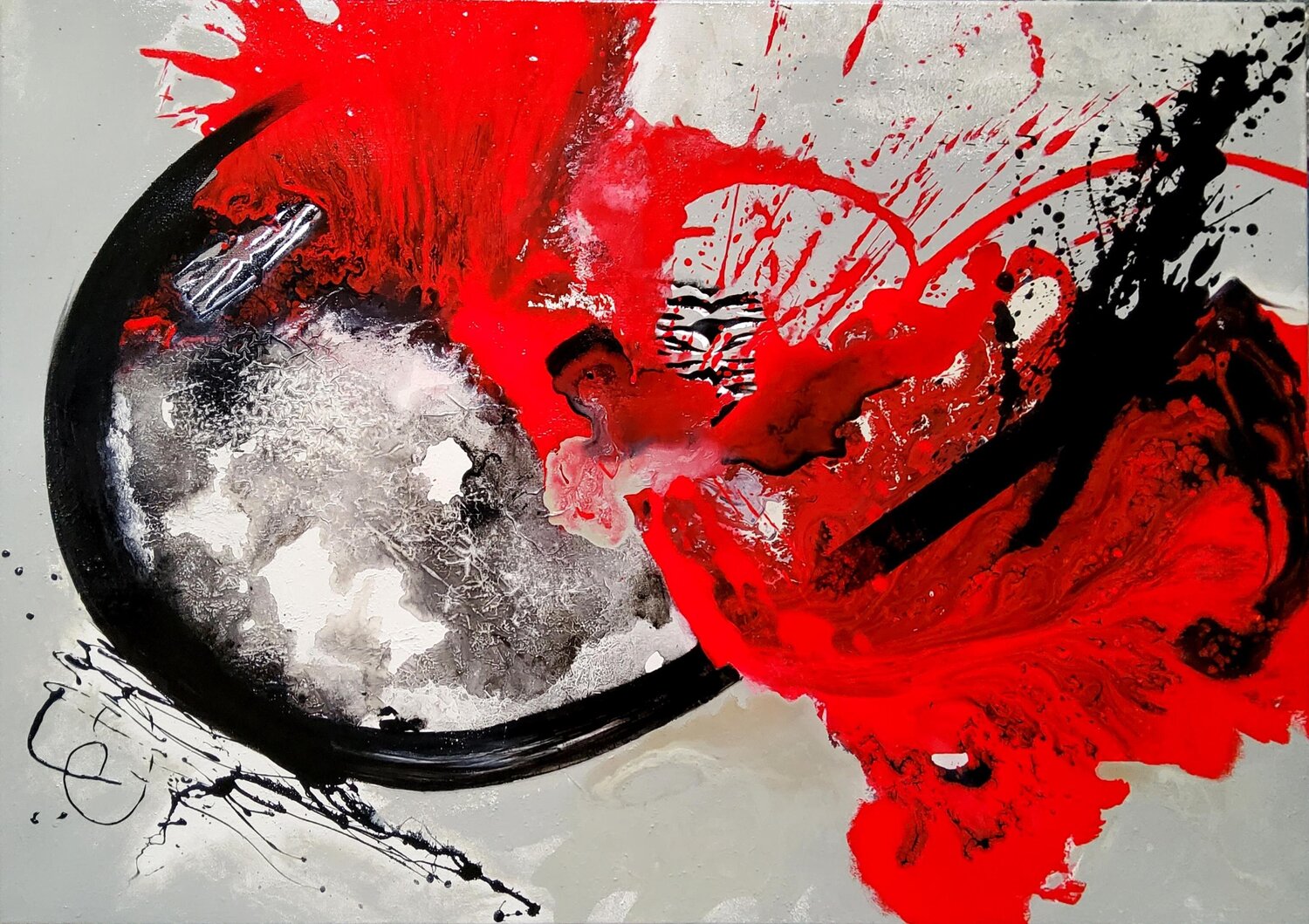 "Fighter" Agnieszka Schmid Original painting for sale