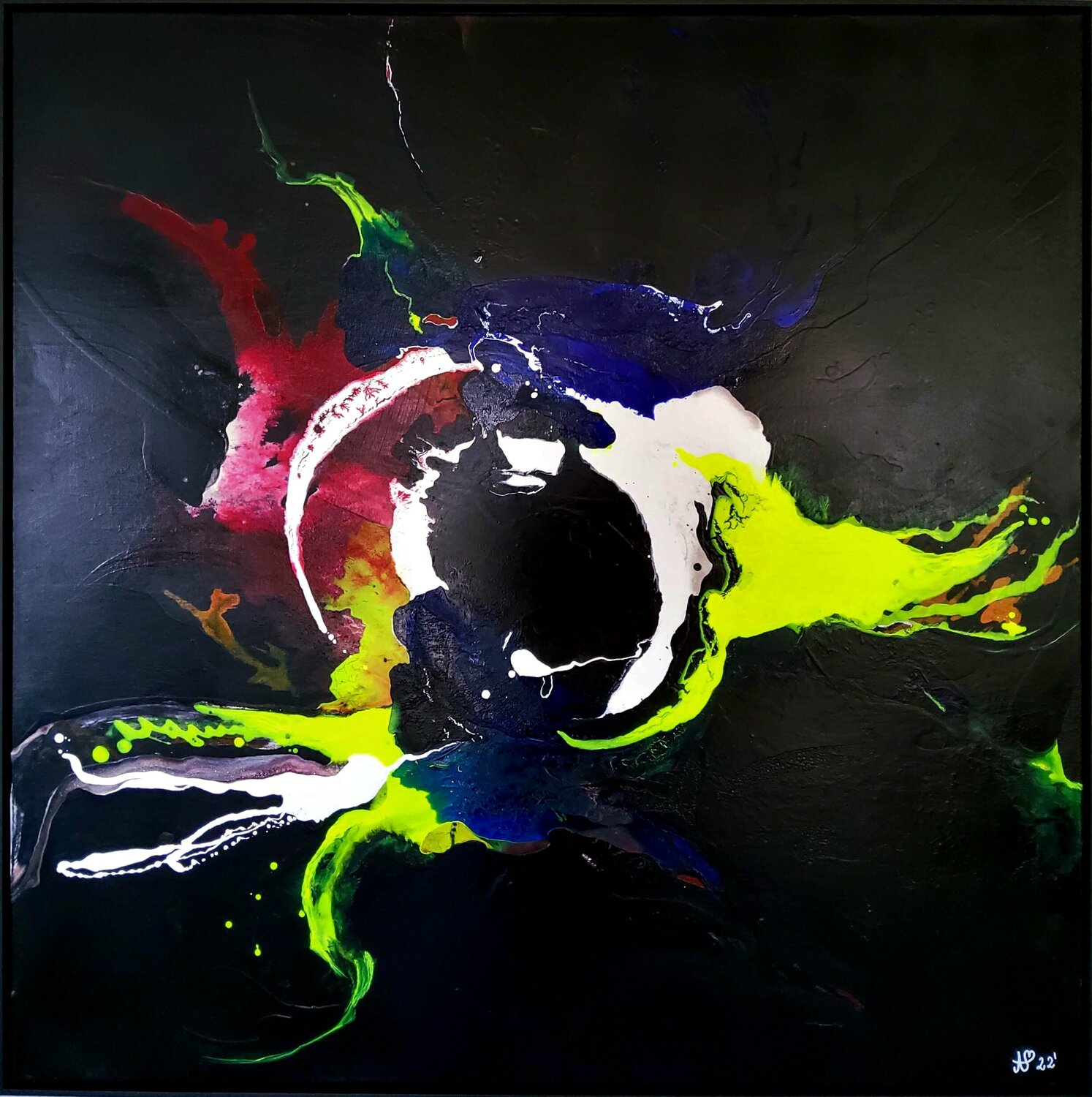 " EYE" Agnieszka Schmid Original painting for sale