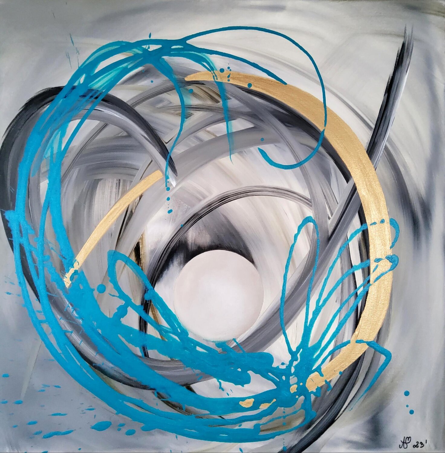 "... a pearl..." Agnieszka Schmid Original painting for sale