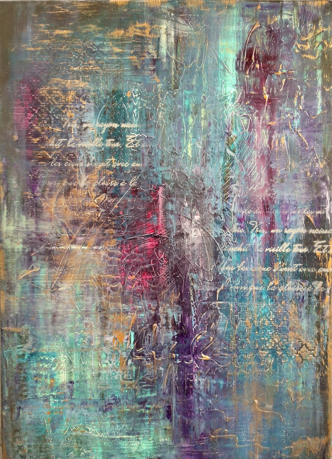 "...histoire d'amour..." Agnieszka Schmid Original painting for sale