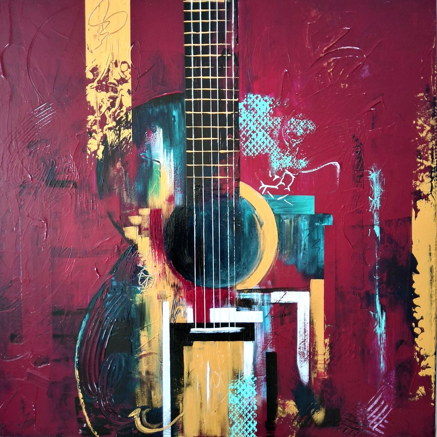 "...the sound of your light..." Agnieszka Schmid Original painting for sale