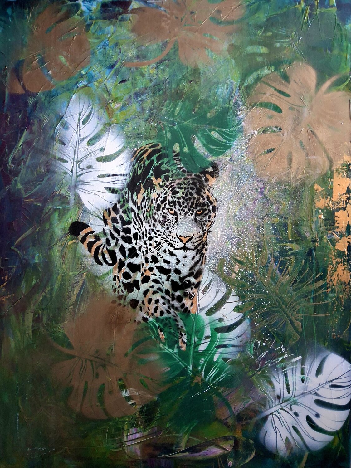 " Golden Grace " Agnieszka Schmid Original painting for sale