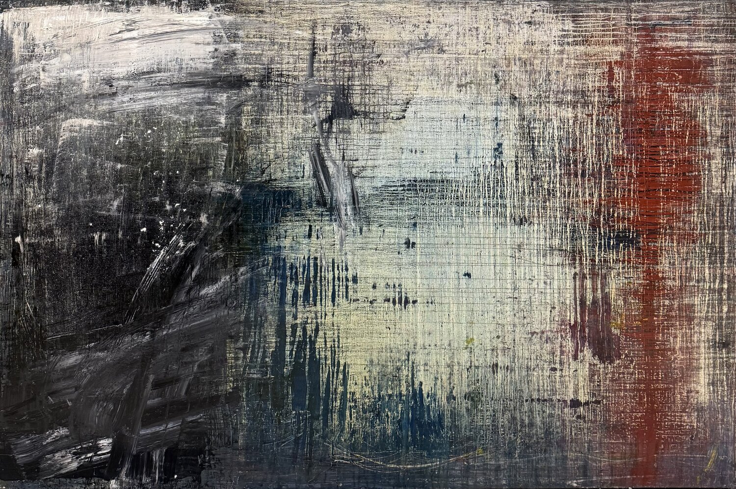 TANGIBLE JUSQU'AU SECRET (SONG FOR JOHN) Marc Feld Original painting for sale