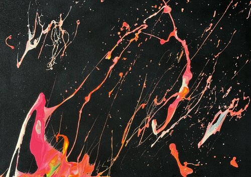 NEON ON BLACK by Marlena Louisa, Painting for Sale on Select
