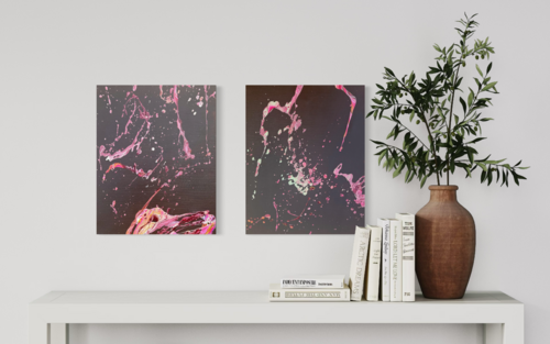 BLOSSOM SPARKLES (DUO) by Marlena Louisa, Painting for Sale on Select