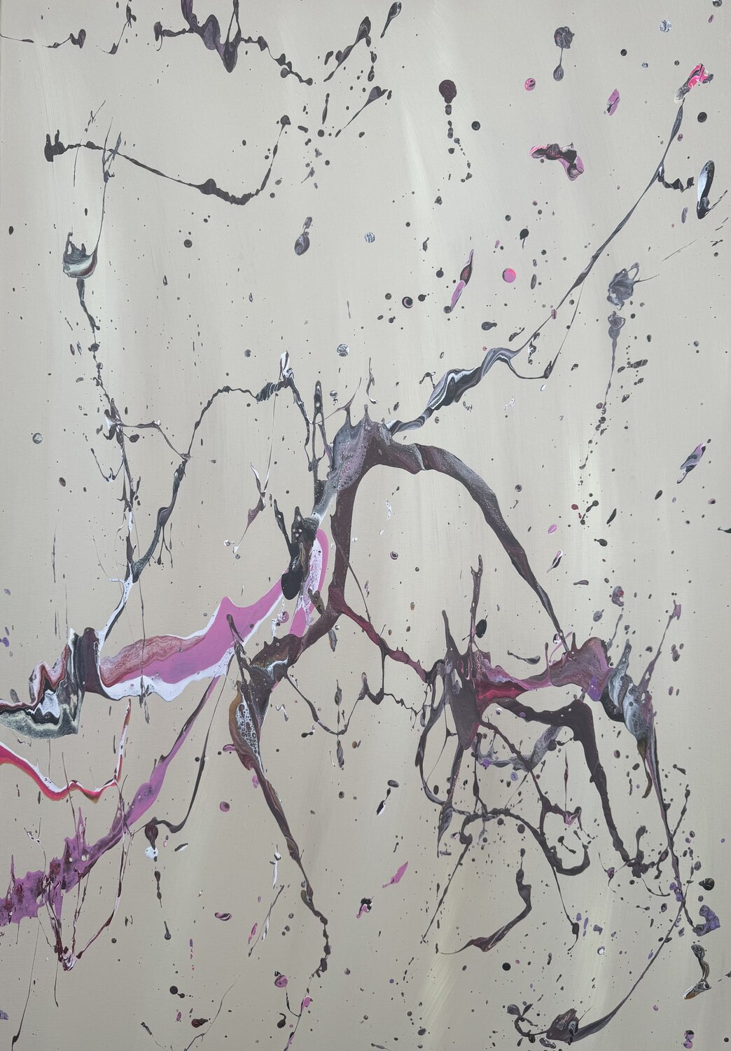 CRÉME SPLASH Marlena Louisa Original painting for sale