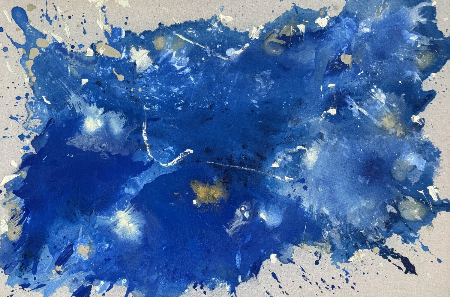 BLUERY UNIVERSE Marlena Louisa Original painting for sale