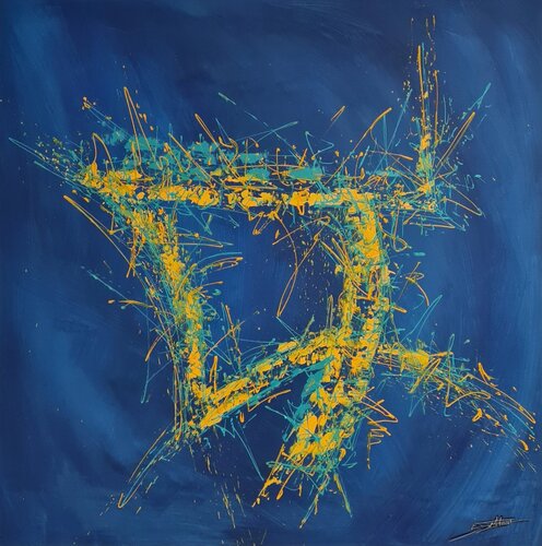 LES PROFONDEURS SILENCIEUSES by Eric DELAHAYE, Painting for Sale on Select