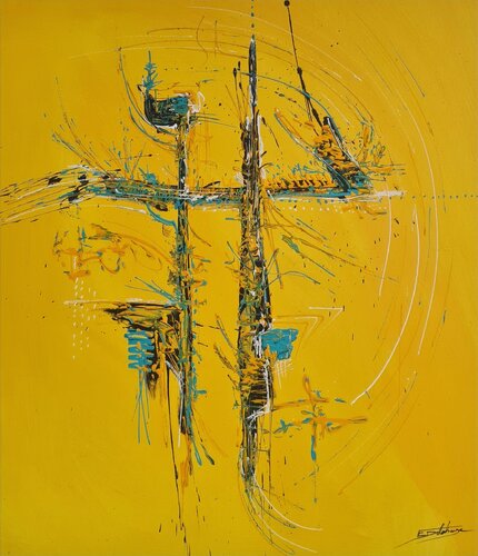 PARTITION PERSONNELLE by Eric DELAHAYE, Painting for Sale on Select