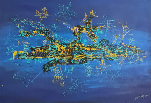 LIBÉRATION PROVISOIRE by Eric DELAHAYE, Painting for Sale on Select