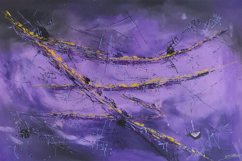 CLAIRS DE LUNE by Eric DELAHAYE, Painting for Sale on Select