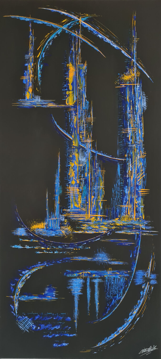 ELEVATION Eric DELAHAYE Original painting for sale