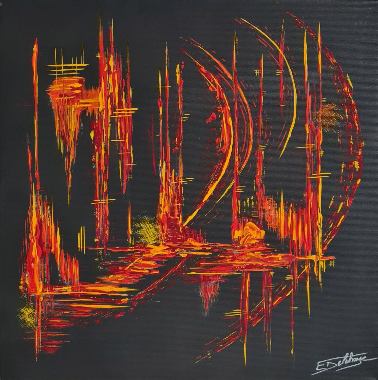 INTIMITE Eric DELAHAYE Original painting for sale