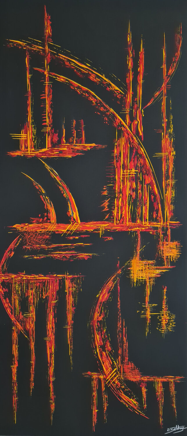 ESPIEGLERIE Eric DELAHAYE Original painting for sale
