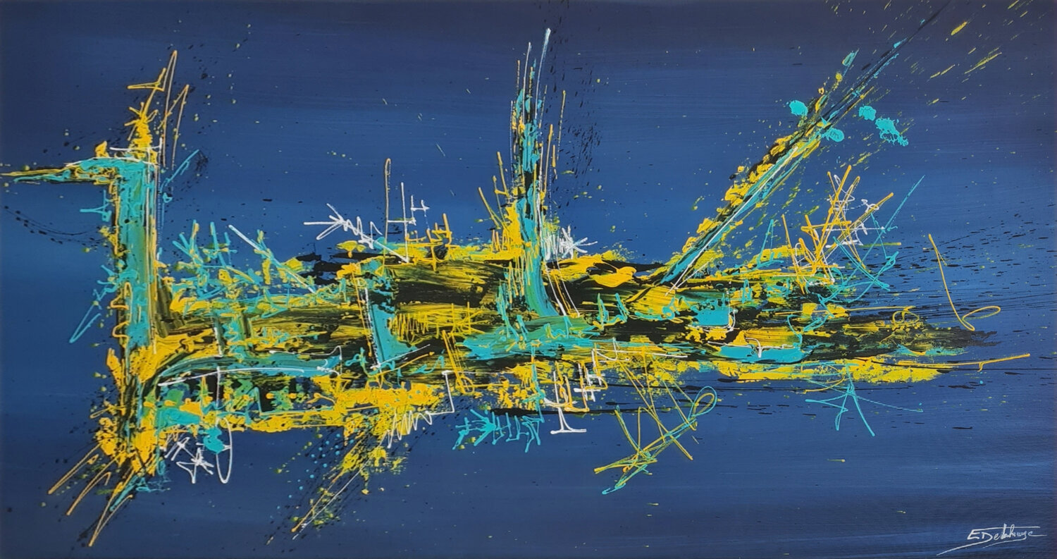 BALBUTIEMENTS INTERIEURS Eric DELAHAYE Original painting for sale