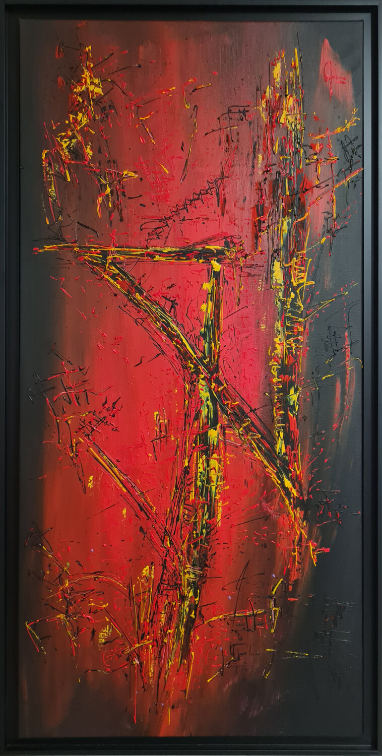 FLUX D'ENERGIE Eric DELAHAYE Original painting for sale