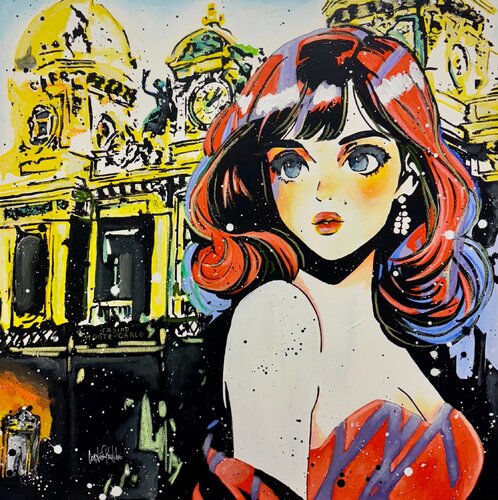 Lady in Monaco by Pauline Cornee, Painting for Sale on Select