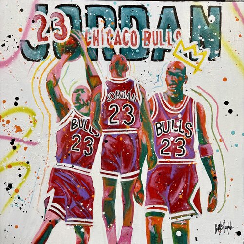 The 23 is Jordan by Pauline Cornee, Painting for Sale on Select