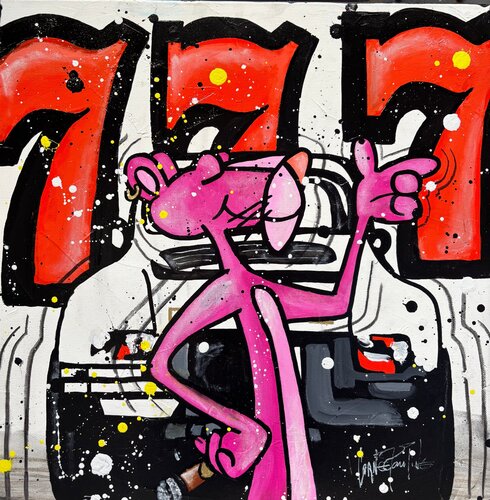 Pink Panther by Pauline Cornee, Painting for Sale on Select