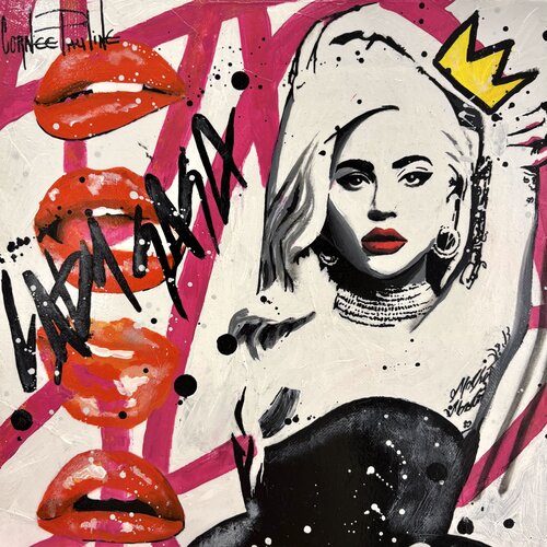 The Lady Gaga Queen by Pauline Cornee, Painting for Sale on Select