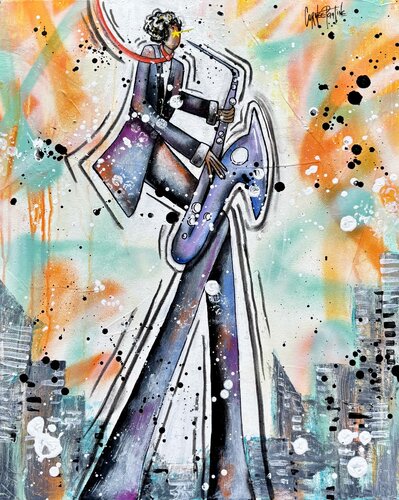 Jazz man by Pauline Cornee, Painting for Sale on Select