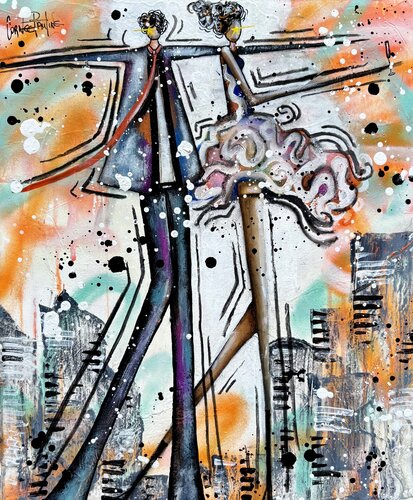 Dance with her by Pauline Cornee, Painting for Sale on Select