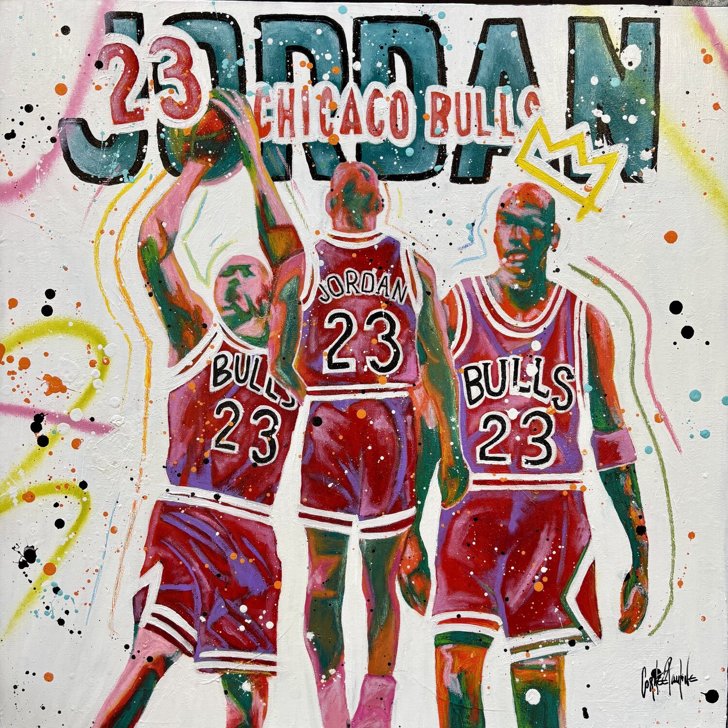 The 23 is Jordan Pauline Cornee Original painting for sale