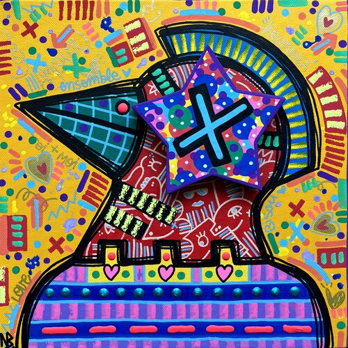 L'heureux élu by Nina Bruneau, Painting for Sale on Select