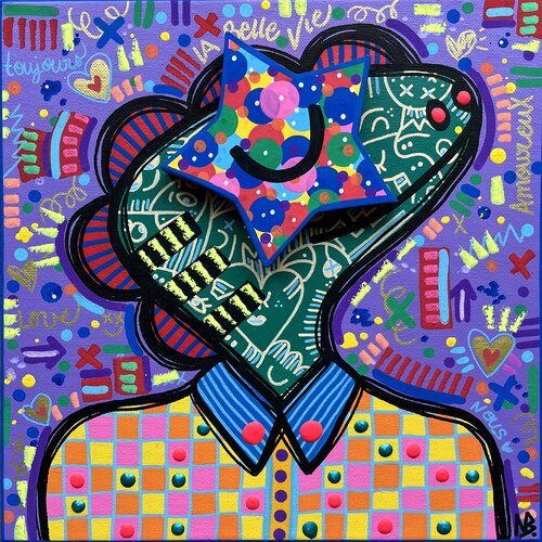 L'amoureux by Nina Bruneau, Painting for Sale on Select