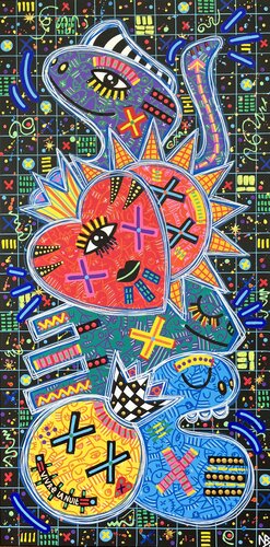 Vivre la nuit by Nina Bruneau, Painting for Sale on Select