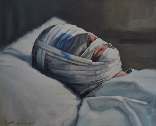 Blauw Bloed (Royal Blood) by Bert Heersema, Painting for Sale on Select
