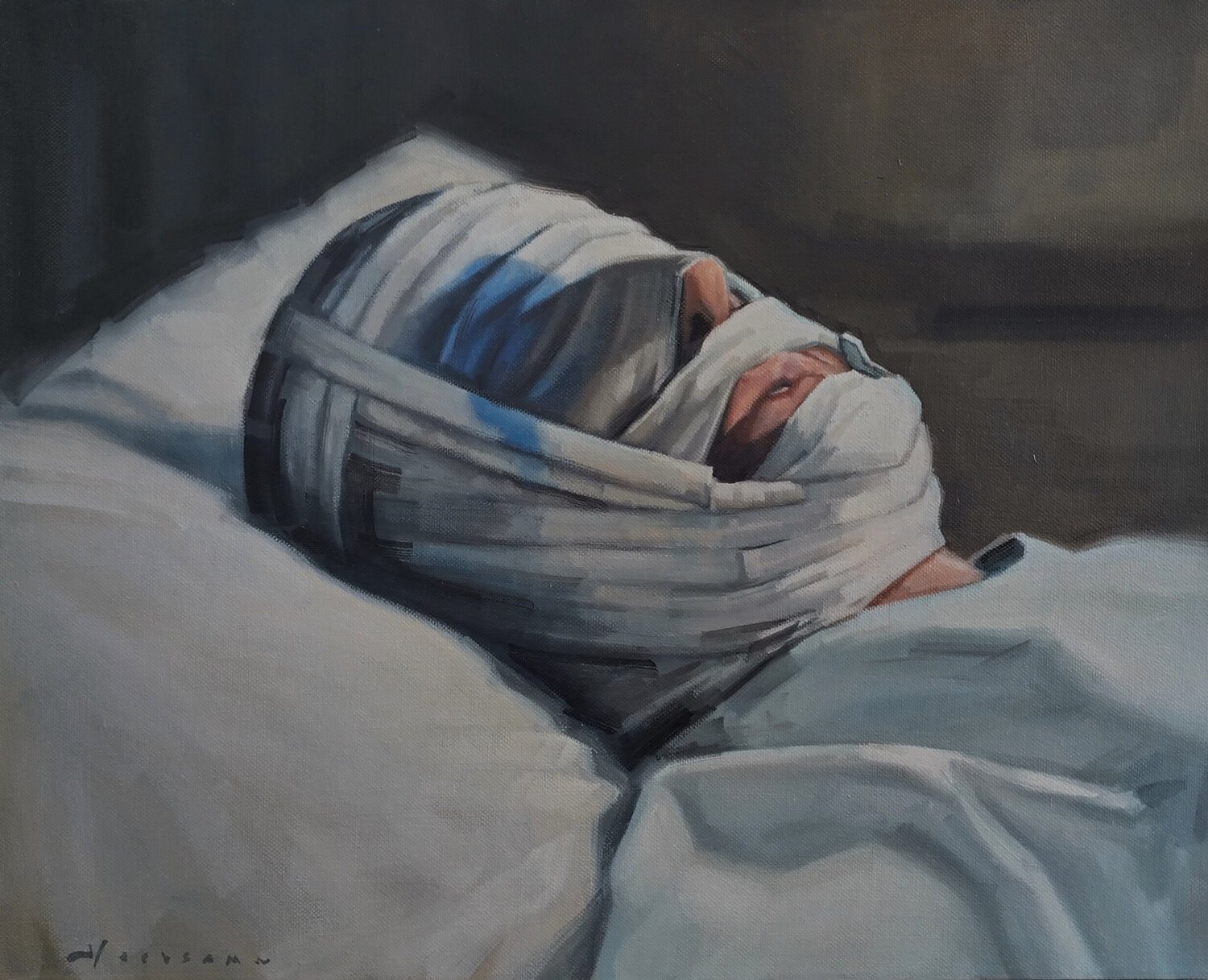 Blauw Bloed (Royal Blood) Bert Heersema Original painting for sale