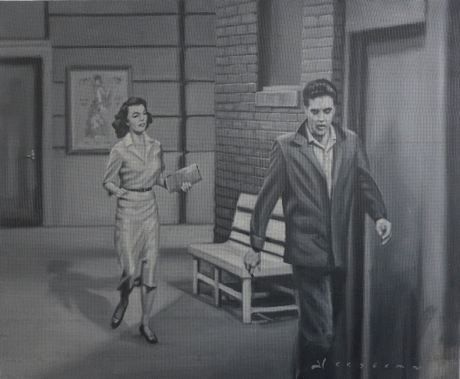 "I'll wait and pray!" Bert Heersema Original painting for sale