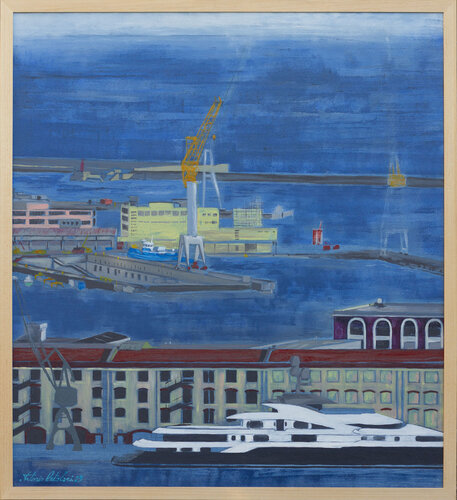 Porto Antico by Antonio Ortolani, Painting for Sale on Select