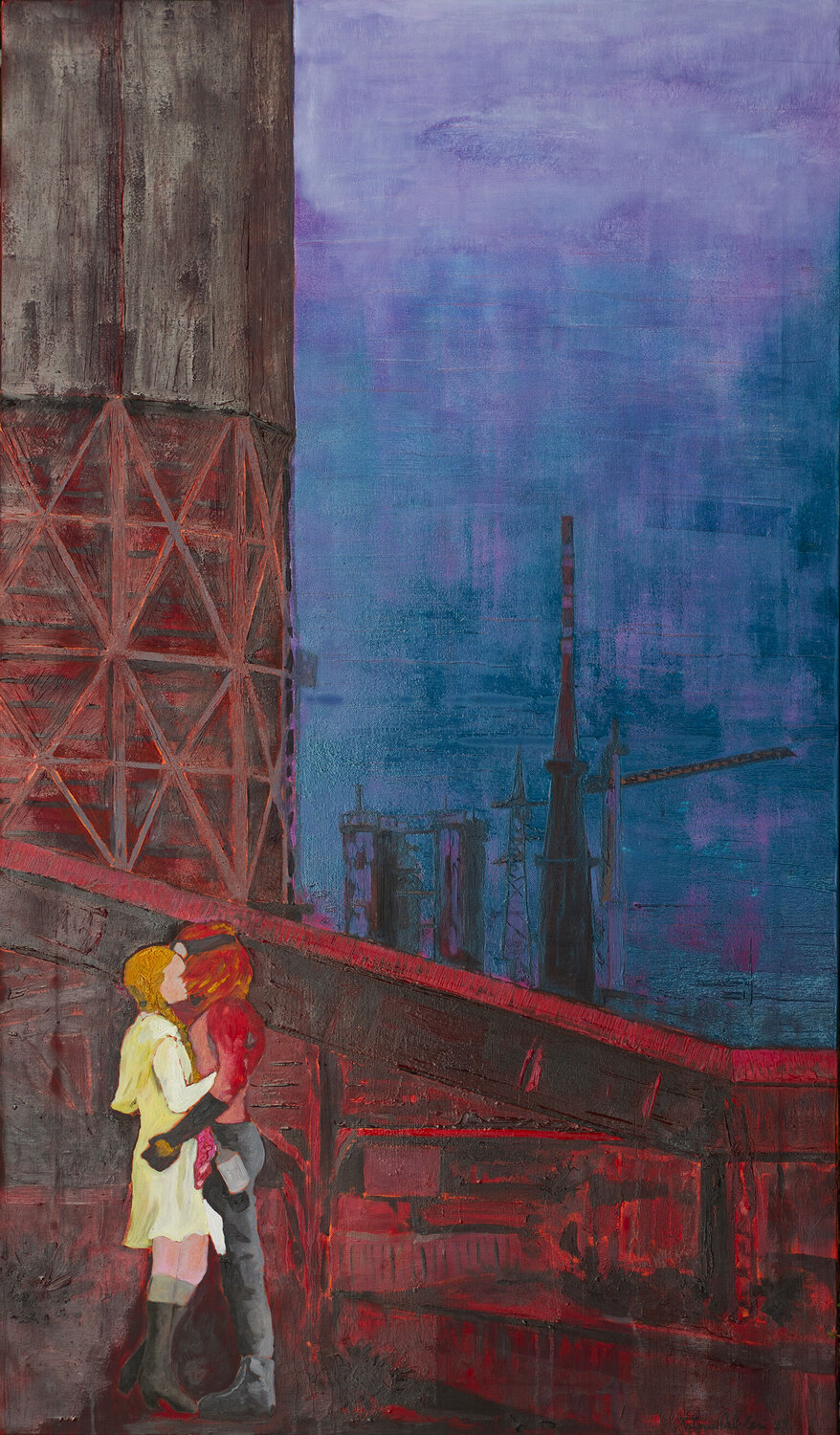 Amanti Antonio Ortolani Original painting for sale
