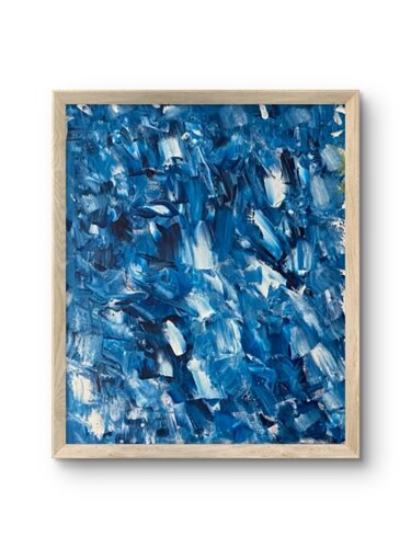 Just Blue by Reham Al Beheary, Painting for Sale on Select