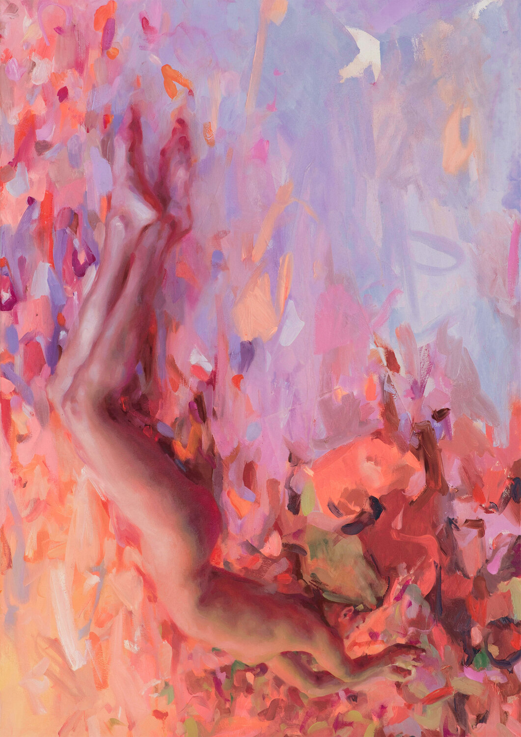 "ODYSSEY" Triptych. Painting #1 “La inmersión” Tiana Diakova Original painting for sale