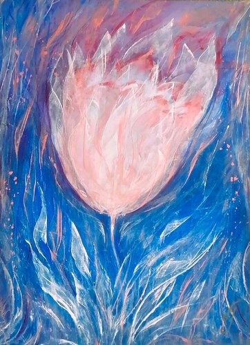 Flower of Light by Elena Gerasimova, Painting for Sale on Select